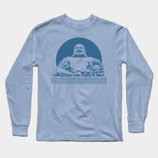 Buddhism Art Navy Color Long Sleeve T-Shirt